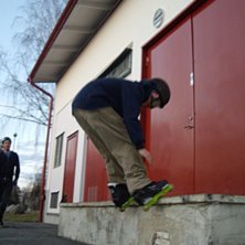 Royalegrind, skidhj&auml;lm + googles, fredag 13 xD. Foto: Karl-Dennis Nordl&ouml;f. &Aring;kare: Erik Aasa.