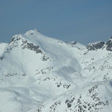 Skitntinden sett fra Langfjellaksla p&aring; andre side. Foto: Per Hasvold.