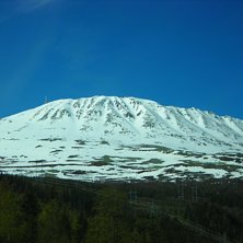 Gaustatoppen fr&aring;n NO. Foto: Simon B&ouml;rjars.