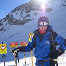 Jaan vid Egginerjoch.. Foto: Monica Kirsmaa. &Aring;kare: Jaan Kirsmaa.