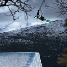 Vegard i andra svarta under SST. Foto: Niclas Magnusson. &Aring;kare: Vegard Hokstad.