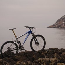 &Auml;nnu en bild p&aring; min mtb med fin havs/bergs utsik. Foto: Odd Persson.