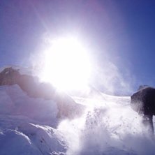 offpist och solsken!. Foto: Per Hansson. &Aring;kare: Kristoffer Svensson.