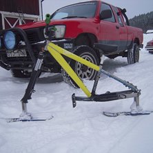 Skibike. Foto: Olle Borg.