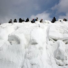 Foto: Jan Stala. &Aring;kare: The in-run to the Rail Jam area.