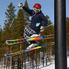 en bonk i idres nya park!. Foto: Pappa. &Aring;kare: Erik Sedin.