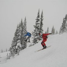 Jag kan inte l&aring;ta bli att dra p&aring; smilbanden varj. Foto: Simon. &Aring;kare: Rickard och jag.