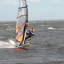Strax innan jag kn&auml;ckte masten med huvudet som re. Foto: Carolina Ilestam. &Aring;kare: Johan Ferner.