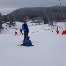 Fine skiforbund og god stemning p&aring; Trollvann 
Meg.