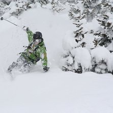 Sn&ouml; p&aring; gogglesen!. Foto: Johan Larson. &Aring;kare: Viktor H&auml;ggander.