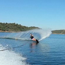 Vattenskidl&auml;ger i Spanien!. Foto: Ingvar Borg. &Aring;kare: Amanda Borg.