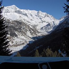 Baksida av Les Arcs fr&aring;n La plagne. Foto: Torbj&ouml;rn Granberg.