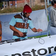 DJ som spelade under jamet!. Foto: Chrille (jag).