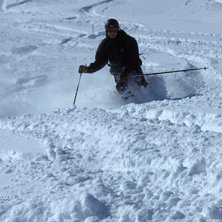 Sn&ouml;ade 160 cm p&aring; en vecka pist&ouml;rerna spr&auml;ngde . Foto: Ingela Nyberg. &Aring;kare: Anders nyberg.