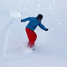 Pow pow session. Foto: J&uuml;rgen. &Aring;kare: Charli.