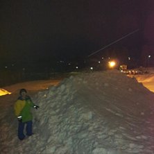 Snart klar med f&ouml;rsta hoppet, inte s&aring; stort ennu. Foto: Jag.