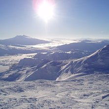 Toppen p&aring; Borkafj&auml;ll. . Foto: Fred Sundstr&ouml;m.