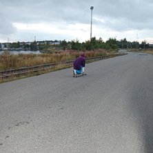 var ute och lekte lite en kv&auml;ll bara.
visste int. Foto: rasmus. &Aring;kare: pontus.