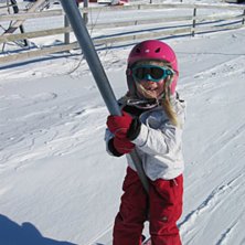 F&ouml;rsta ensamma lift&aring;ket. Foto: Bengt Eriksson. &Aring;kare: L E.