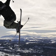 Ett &amp;quot;puderhopp&amp;quot; Oscar hade skott. Foto: Oscar Darle. &Aring;kare: Johannes Fr&auml;nd&aring;s.