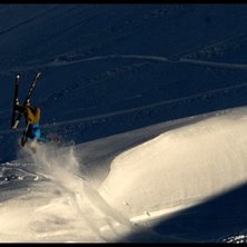 Backflippen i sig e ju kanske inte den fetaste men. Foto: Joakim Bergqvist. &Aring;kare: Bj&ouml;rn Bonthron.