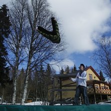 Lille bror g&ouml;r en Rodeo 540 Truckdriver, ganska c. Foto: Annelie Eriksson. &Aring;kare: Fredrik Lundin.