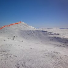 H&auml;r &auml;r kammen fr&aring;n toppen.. Foto: Mattias Skantz.
