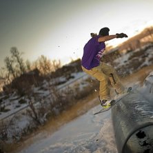 Solsken &aring; f&ouml;rsesong i geilo. Foto: Pierre Ekman. &Aring;kare: Emil Eriksson.