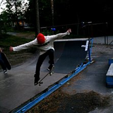 ollie utfr&aring;n en ramp. Foto: fredrik.