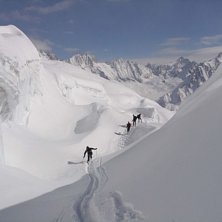 Sk&ouml;n off-pist tur med duktig fransk guide.. Foto: Kristian Peeker.