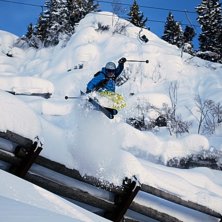 Vi &auml;lskar lavinstaketen under Albona I. Foto: Mattias Carlson. &Aring;kare: Leo Alsved.