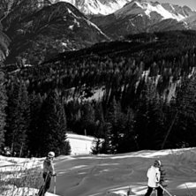 Njuter av off pist i Serfaus.