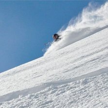 Efter ett rej&auml;lt dump i Cham s&auml;songen 12/13.. Foto: Axel Wimby. &Aring;kare: Rasmus Ekmark.