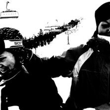 Anna &aring; jag flummar i backen :P. Foto: Kirsi. &Aring;kare: Anna o jag.