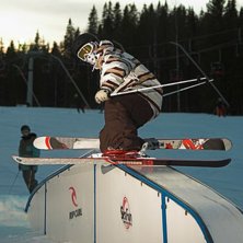 Swanbeck p&aring; kinkboxen.. Foto: Jonas Sj&ouml;beck (jag). &Aring;kare: Daniel Swanbeck.