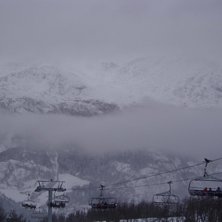 Dimmig&acute;men st&auml;mningsrik bild. Foto: Jag. &Aring;kare: Lift i Hemsedal.