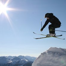 jag drar p&aring; en 360 i verbier. Foto: isaac. &Aring;kare: theodor.