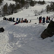 Flott i trekket i dag
Mye folk, selv om v&aelig;ret er .