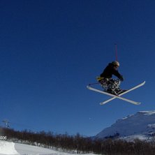 Under en grymt sk&ouml;n dag i Oppdal.. str&aring;lande sol. Foto: Sara Forsbring. &Aring;kare: Henke Karlsson.