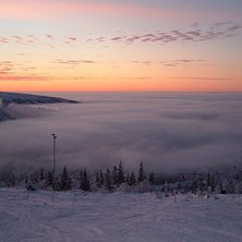 L&auml;skig dimma men n&auml;r man kom &ouml;ver den s&aring; var d. Foto: Tobias Larsson.