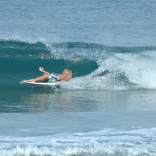 n&auml;r Jensa CEO f&ouml;r surfakademin visade sina longb. Foto: Gustav Eriksson. &Aring;kare: Jensa.