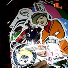 knog stickers runt 30 stickers. Foto: ..