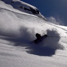 Motljus under Cime du Caron. Foto: Joakim Wiberg. &Aring;kare: Ok&auml;nd.