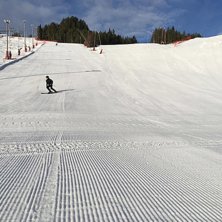 Nok en super skidag i str&aring;lende sol!
-1 grad, str.