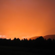 Tog en bild p&aring; solnedg&aring;ngen h&auml;r om dan. Foto: Martin M. &Aring;kare: Hoverberget.