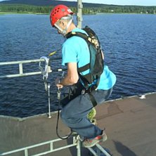 Vattenhoppsbygge i Arvika. Foto: Magnus Malmgren. &Aring;kare: --.
