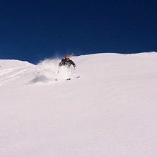 Sn&ouml;guden var god och gav oss ett dump under vecka. Foto: Peter. &Aring;kare: Stefan Vikberg.