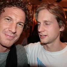 Foto: Eric Spongberg. &Aring;kare: Cyrille Boinay och Erik Gustafsson p&aring; Alpine Legends..