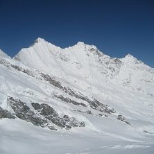 DOM h&ouml;gst i Schweiz - 4545 M. Foto: Hans Halldin.