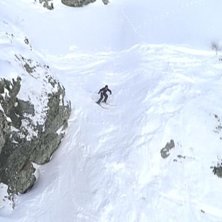 Couloir de &Ouml;l. Foto: Thomas Heide. &Aring;kare: Jakob Heide.